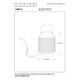 JAMILA Table Lamp E14 25W H24.5 cm Dark Grey