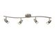 CARO-LED Spot Bow 4xGU10/5W Satin Nickel