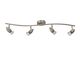 CARO-LED Spot Bow 4xGU10/5W Satin Nickel