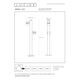 ARNE-LED Post H90cm 2xGU10/5W 350LM 2700K