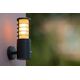 SOLID Wall Light IP54+ Sensor E27 H25 W15cm Anthra