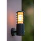SOLID Wall Light IP54+ Sensor E27 H25 W15cm Anthra