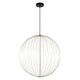 CARBONY Pendant Ø 60cm Int LED 10W/3000K Brass