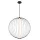 CARBONY Pendant Ø 60cm Int LED 10W/2700K Black