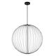 CARBONY Pendant Ø 60cm Int LED 10W/2700K Black
