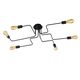 LESTER Ceiling Light 6xE27 100/75/20cm Black