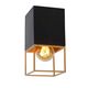 RIXT Ceiling light E27/40W 10x10cm H18cm Black/Gol