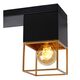 RIXT Ceiling light 2xE27/40W Black/Gold