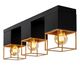 RIXT Ceiling light 3xE27/40W Black/Gold