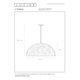 ETERNAL Pendant E27 Ø60cm White