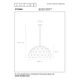 OTONA Pendant 3x E27/60W Ø60cm Black