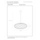 WOLFRAM Pendant  E27 Ø 65cm Satin Chrome