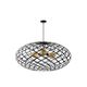 WOLFRAM Pendant 3x E27 Ø 99cm Black