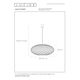 WOLFRAM Pendant 3x E27 Ø 99cm Black