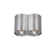 TUBE Spot 2xGU10 excl Round Alu