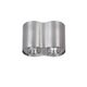 TUBE Spot 2xGU10 excl Round Alu