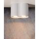 TUBE Spot 2xGU10 excl Round  White
