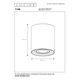 TUBE Spot Round GU10 D9.6 H12.5cm Black