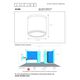 AVEN Ceiling spotlight Round Bathroom  Gu10/50W Bl