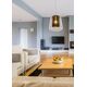 GLORIO Pendant E27 Ø45 H50cm Smokey