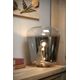 GLORIO Tabel lamp E 27 Ø45cm H53cm  Chrome + Smoke