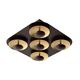 AMINE Ceiling Light LED 5x5W 34/34cm Rust Brown