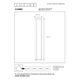 COMBO Post LED 7W IP54 3000K H65 D9cm Black