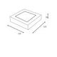 BRICE-LED Ceiling L. Dimmable 22W Square IP40
