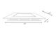 BRICE-LED Built-in Dimmable 22W Square 22cm IP40