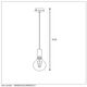 DROOPY Pendant E27/5W incl. H10 Ø4.5cm Red Copper