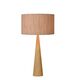 CONOS Table Lamp E27 H65 D35cm Wood/Shade Brown