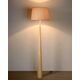 CONOS Floor Lamp E27 H177 D48cm Wood/Shade Brown