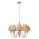 ROBIN Chandelier 8xE14 Shade Linen/Taupe