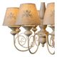ROBIN Chandelier 8xE14 Shade Linen/Taupe