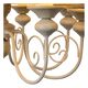ROBIN Chandelier 8xE14 Shade Linen/Taupe