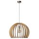 BOUNDE Pendant E27 D50 H37cm Light Wood