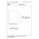 GIPSY Ceiling Light Round GU10 H11cm White