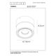 YUMIKO Ceiling spotlight 1x8W Ø7.8 cm White