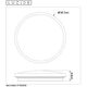 POLARIS  Ceiling light DTW 50W Ø 55.2cm Black