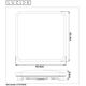 POLARIS  Ceiling light DTW 40W Square Black