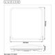 POLARIS  Ceiling light DTW 50W Square Black