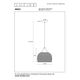 MESH Pendant E27 Ø28cm H 32cm Black