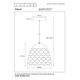 GALLA Pendant E27 Ø24cm Grey
