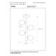 TYCHO Ceiling Light  4xG9 28W Satin Bass