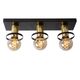 ANAKA Ceiling light 3x E27/60W Black/Satin Brass