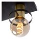 ANAKA Ceiling light 3x E27/60W Black/Satin Brass