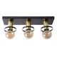 ANAKA Ceiling light 3x E27/60W Black/Satin Brass