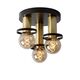 ANAKA Ceiling light 3x E27/60W Ø 30cm Black/Satin