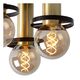 ANAKA Ceiling light 3x E27/60W Ø 30cm Black/Satin
