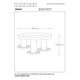ANAKA Ceiling light 3x E27/60W Ø 30cm Black/Satin
